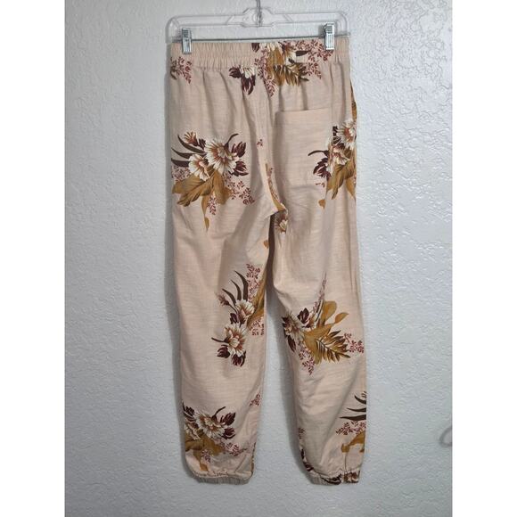 Urban Outfitters Zoey Floral Joggers Women's Small Cotton Pockets Elastic Waist - Picture 7 of 11
